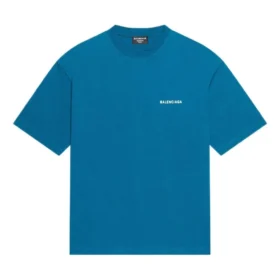 Logo-T-shirt, medium pasform “Blue” 612966TLVB99567