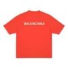 Logo-T-shirt, medium pasform, “Bright Red” 612966TMVF43168