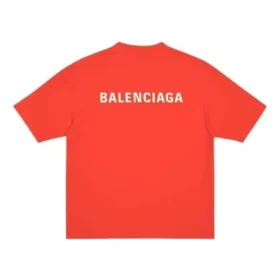 Logo-T-shirt, medium pasform, “Bright Red” 612966TMVF43168