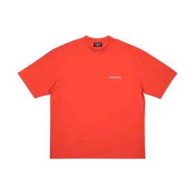 Logo-T-shirt, medium pasform, “Bright Red” 612966TMVF43168