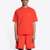 Logo-T-shirt, medium pasform, “Bright Red” 612966TMVF43168