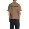 Logo-T-shirt, medium pasform, “Tan” 612966TMVF47761