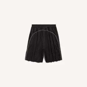 Løse fodboldshorts til mænd i sort