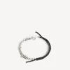 Malibu perlearmbånd/choker i sort/hvid/skinnende sølv Malibu perlearmbånd/choker i sort/hvid/skinnende sølv