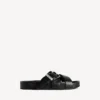 Men’s mules with belt in black Men’s mules with belt in black