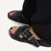 Men’s mules with belt in black Men’s mules with belt in black