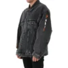 Metallica Oversized Denim Jakke “Washed Black Orange” 694504TBP471055