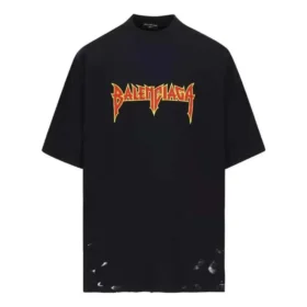 Metallica T-shirt med korte ærmer i oversized pasform “Black Orange” 694576TMV881055