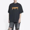 Metallica T-shirt med korte ærmer i oversized pasform “Black Orange” 694576TMV881055