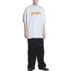 Metallica T-shirt med korte ærmer i oversized pasform “White Orange” 694576TMV880901