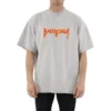 Metallica T-shirt med korte ærmer i oversized pasform “White Orange” 694576TMV880901