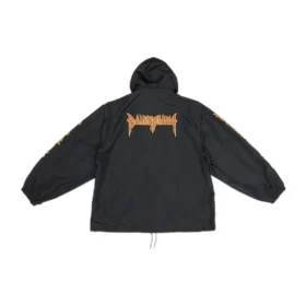 Metallica vindjakke med hætte “Black Orange” 698831TMO101000