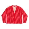 Mini-cardigan med logo overalt “Red White” 699822T32336090