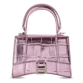 Mini Hourglass-taske med håndtag “Lilac” 664676-1S4NY-5304