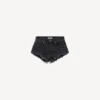 Mini-shorts til kvinder i navy/sort overfarvet