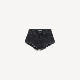 Mini-shorts til kvinder i navy/sort overfarvet