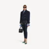 Mini-shorts til kvinder i navy/sort overfarvet