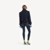 Mini-shorts til kvinder i navy/sort overfarvet