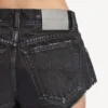Mini-shorts til kvinder i navy/sort overfarvet