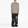 Mini-sweater med logo overalt “Beige” 736247T32339977