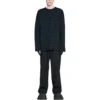Mini-sweater med logo overalt “Mørkeblågrøn” 736247T32334301