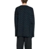 Mini-sweater med logo overalt “Mørkeblågrøn” 736247T32334301