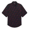 Minimal kortærmet T-shirt “Black Red” 658841TKO521076