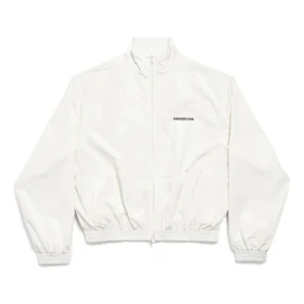 Mirror Balenciaga Regular Tracksuit Jakker “White” 790745TPQ389000 Mirror Balenciaga Regular Tracksuit Jakker “White” 790745TPQ389000