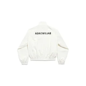 Mirror Balenciaga Regular Tracksuit Jakker “White” 790745TPQ389000 Mirror Balenciaga Regular Tracksuit Jakker “White” 790745TPQ389000