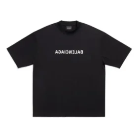 Mirror Balenciaga T-shirt, medium pasform “Black” 612966TNVR21070
