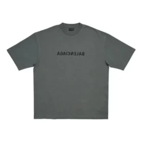 Mirror Balenciaga T-shirt, medium pasform, “Grey” 612966TNVR21242