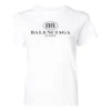 Mode-logo-tryk, slim fit, korte ærmer, hvid 504156TYK231000