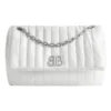 Monaco mellemstor kædetaske, quiltet “Off White” 7659452AASE9106