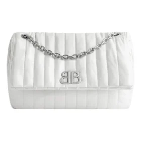Monaco mellemstor kædetaske, quiltet “Off White” 7659452AASE9106