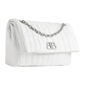 Monaco mellemstor kædetaske, quiltet “Off White” 7659452AASE9106