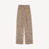 Monogram-pyjamasbukser til kvinder i beige/sort