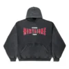 Montaigne-hettetrøje i Large Fit “Black Faded” 803265TRVN21048