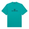 Mosaiklogo BB-alfabet, løse huller, distressed, kortærmet, unisex, blå 651795TKVF53660