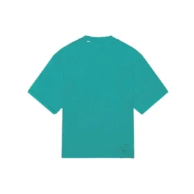 Mosaiklogo BB-alfabet, løse huller, distressed, kortærmet, unisex, blå 651795TKVF53660