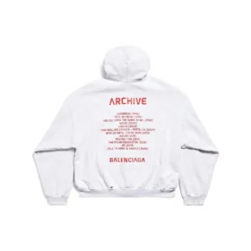 Music Archive Series Connected Zip Up Medium Fit Hættetrøje “Light Grey Red” 744457TQVA61561