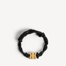 Nano Ribbon BB-armbånd til kvinder i sort/skinnende guld