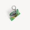 Nøglering med Chips-charm i grøn
