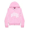 Nologo Zip-up Hættetrøje Small Fit “Light Pink White” 788243TQVK55708