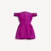 Off-shoulder minikjole til kvinder i lilla