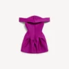 Off-shoulder minikjole til kvinder i lilla