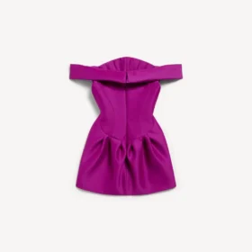 Off-shoulder minikjole til kvinder i lilla