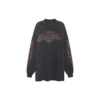 Offshore langærmet T-shirt, oversized “Black Faded” 739027TPVM81568