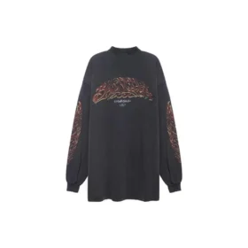 Offshore langærmet T-shirt, oversized “Black Faded” 739027TPVM81568