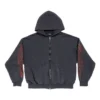 Offshore Zip Up-hettetrøje, medium pasform “Black Faded” 770939TPVM91568