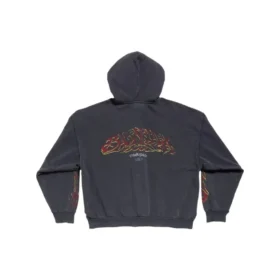 Offshore Zip Up-hettetrøje, medium pasform “Black Faded” 770939TPVM91568
